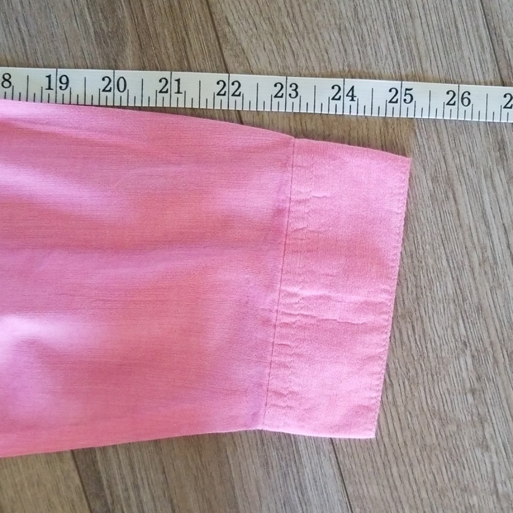 Pink LS button front blouse - Picture 8 of 8